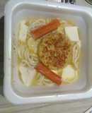 レンチンでお手軽うどんV23えび天豆腐