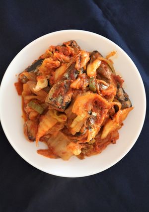 さんま缶詰のキムチ煮(꽁치 김치찜)-レシピのメイン写真