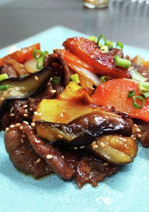 根菜と牛肉の甘辛いため-レシピのメイン写真