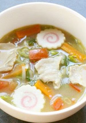 野菜たっぷりとまちゃんぽん(トマト給食)-レシピのメイン写真