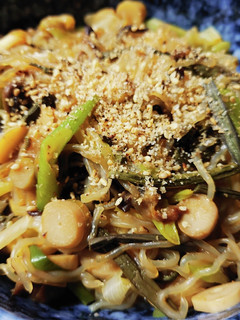 糸こんにゃくと山菜ミックスの炒め物-レシピのメイン写真