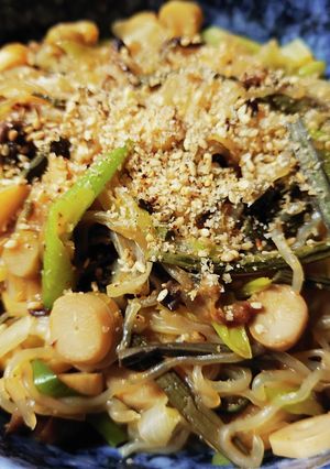 糸こんにゃくと山菜ミックスの炒め物-レシピのメイン写真