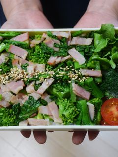 レンジで簡単★菜の花とベーコンの丼弁当-レシピのメイン写真
