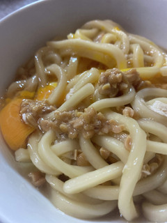 納豆嫌いでも食べれるうどん-レシピのメイン写真