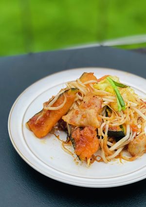 野菜ミックスとかぼちゃのガッツリ炒め。-レシピのメイン写真