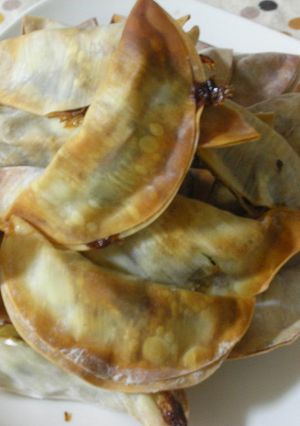 餃子の皮で焼きチョコバナナ-レシピのメイン写真