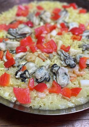 カキのイタリア米パエリア-レシピのメイン写真