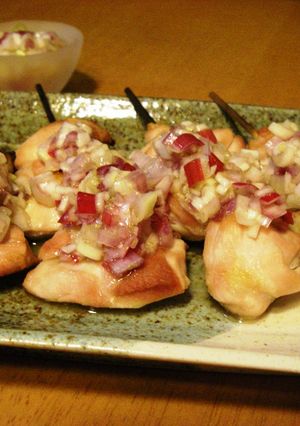 ねぎ塩山椒のっけ焼きとり♪-レシピのメイン写真