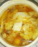 超シンプル白菜と鶏肉のこくうま醤油鍋