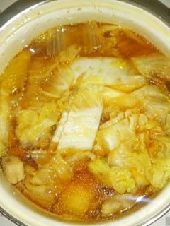 超シンプル白菜と鶏肉のこくうま醤油鍋-レシピのメイン写真