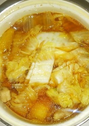 超シンプル白菜と鶏肉のこくうま醤油鍋-レシピのメイン写真