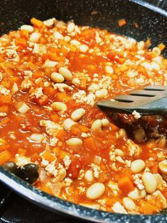 簡単大豆と鶏肉のトマト煮込み-レシピのメイン写真