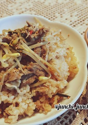 ♡豆もやしの炊き込みご飯♡コンナムルパブ-レシピのメイン写真