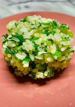 No3294春菊炒めご飯-レシピのメイン写真