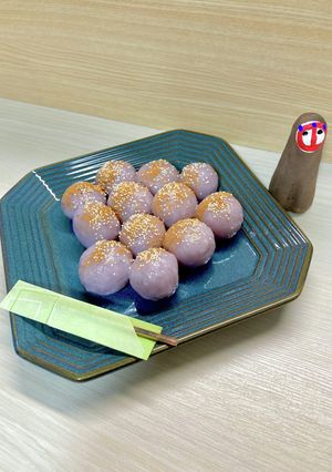 季節の変わり目…〈ぶどうモチ〉一口噺付き-レシピのメイン写真