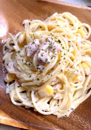 簡単！ツナとコーンのサラスパ-レシピのメイン写真