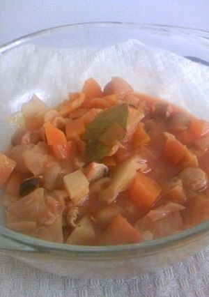 トマトジュースで簡単野菜スープ煮込み-レシピのメイン写真