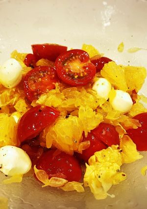 いよかんとミニトマトとチーズのサラダ-レシピのメイン写真
