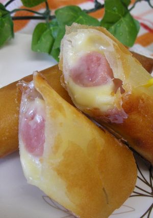 お弁当に♪チーズ＆ウインナー春巻き-レシピのメイン写真
