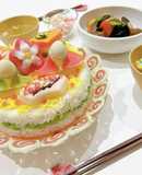 ✿ひなまつり❀食卓華やぐちらしケーキ