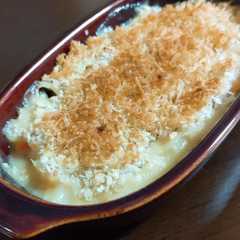 A picture of えびクリームコロッケ風グラタン.