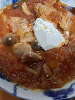 鶏肉のカレー風味トマト煮込み-レシピのメイン写真