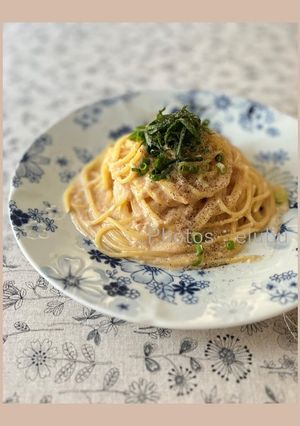 ワンパンで！ガリバタ明太子クリームパスタ-レシピのメイン写真