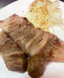 贅沢マグロの漬け焼きステーキ