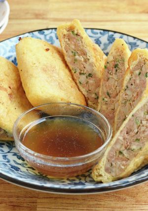 ボリューム満点！油揚げ餃子-レシピのメイン写真