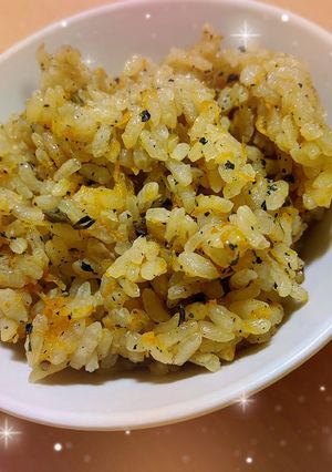 人参と藍茶の炊き込みご飯-レシピのメイン写真