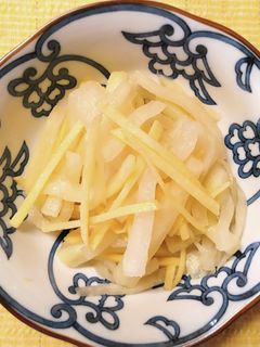 白だしで簡単❁生姜と 大根の 酢の物-レシピのメイン写真