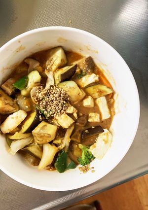 肉無豆腐簡単きな粉洋風オイごま味野菜炒め-レシピのメイン写真
