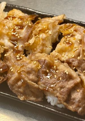 1つ食べると止まらない！肉寿司！-レシピのメイン写真