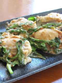 【 牡蠣と春菊の酒粕麹焼き 〗-レシピのメイン写真