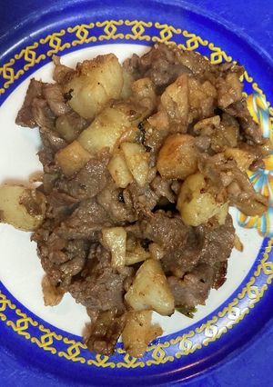 酒麹と牛肉と大根、じゃがいも炒め32-レシピのメイン写真