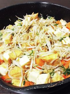 厚揚げともやしの味噌炒め-レシピのメイン写真
