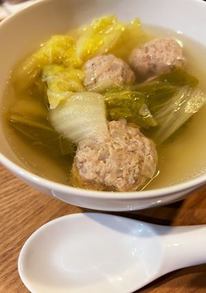 簡単！我が家の白菜肉団子スープ♪-レシピのメイン写真