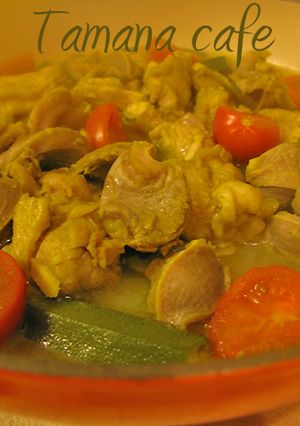 鳥モモ＆砂肝のカレー風味♪オクラで新鮮♪-レシピのメイン写真