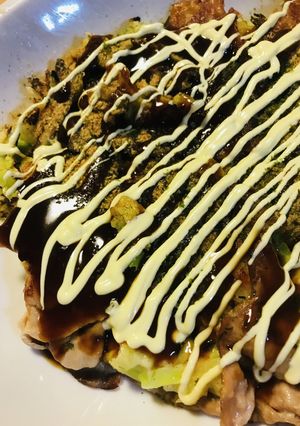 米粉お好み焼き●シラス入り豚玉焼き-レシピのメイン写真
