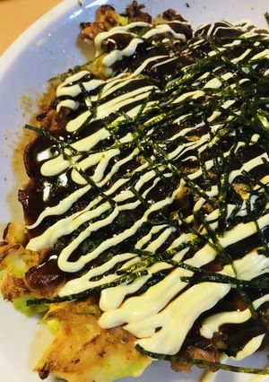 米粉お好み焼き●シラス入り海苔豚玉焼き-レシピのメイン写真