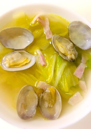 あさりと白菜のコンソメスープ-レシピのメイン写真