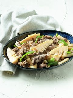 簡単!たけのこと牛肉の塩レモン炒め-レシピのメイン写真