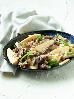 簡単!たけのこと牛肉の塩レモン炒め-レシピのメイン写真