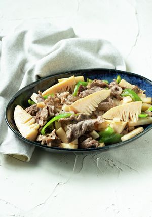 簡単!たけのこと牛肉の塩レモン炒め-レシピのメイン写真