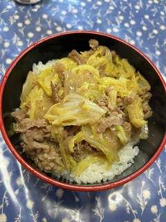 簡単リメイクで白菜消費、白菜牛丼-レシピのメイン写真