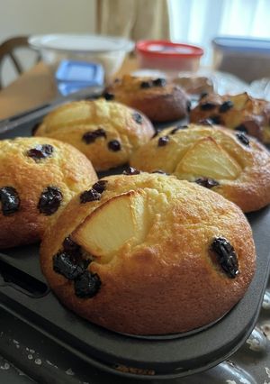 ホットケーキミックスりんごとラムレーズン-レシピのメイン写真