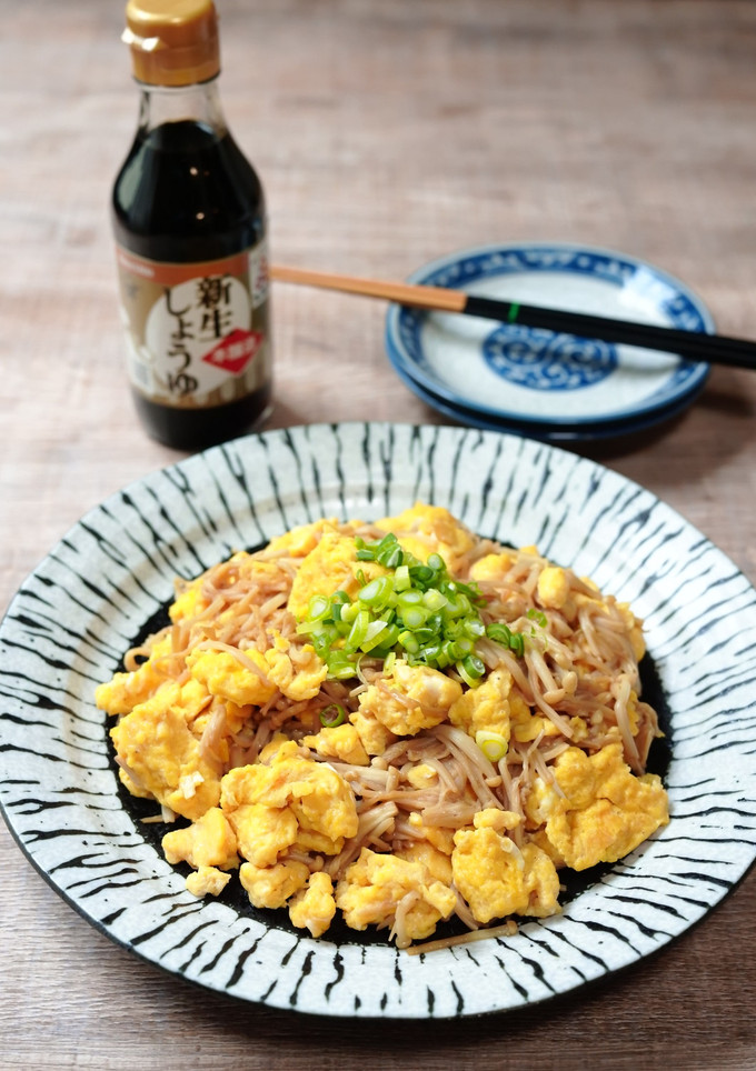 えのきと卵のしょうゆ炒め-レシピのメイン写真