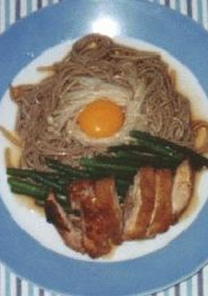 美味しくダイエット☆網焼きチキンと一緒にぶっかけ蕎麦-レシピのメイン写真