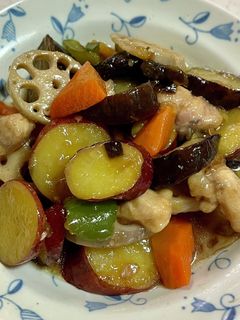 鶏むね肉と彩り野菜の甘酢炒め-レシピのメイン写真
