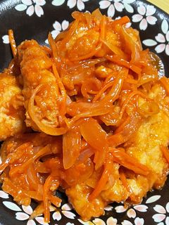 冷凍唐揚げ甘酢アレンジ-レシピのメイン写真